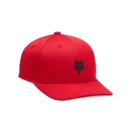FOX Youth Lithotype 110 Snapback Hat - Flame Red OS