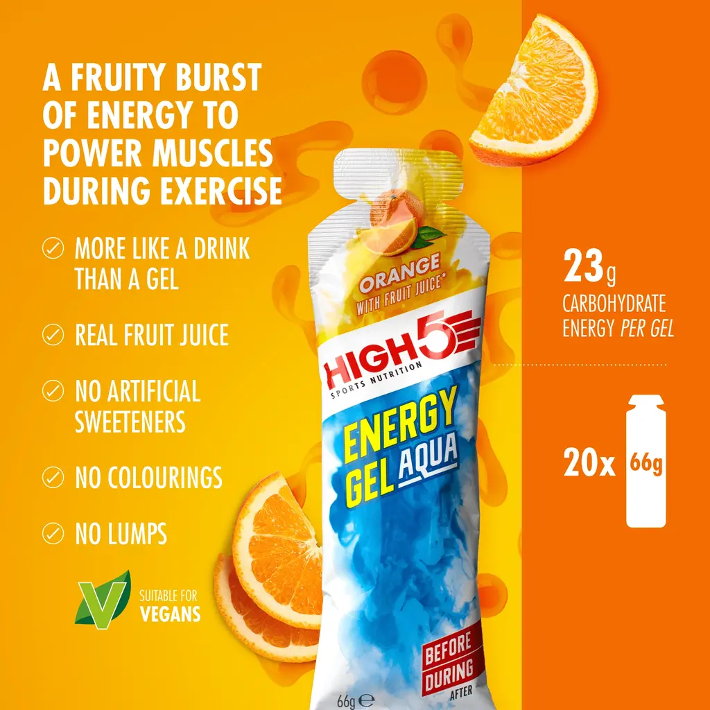 HIGH5 HIGH5 Energy Gel Aqua Orange (Each)