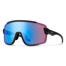 Smith Smith Wildcat Matte Black + ChromaPop™ Low Light Rose Blue Mirror Lens