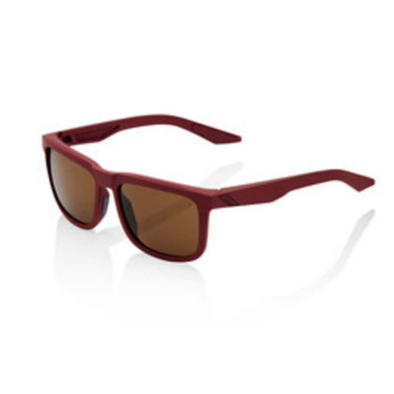 100% 100% Blake Soft Tact Sunglasses Crimson Bronze