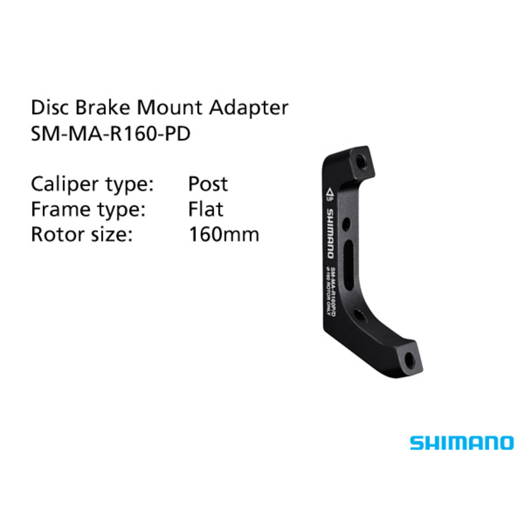 Shimano SM-MA-R160-PD Adapter 160mm Rear Caliper, Rotor 160mm