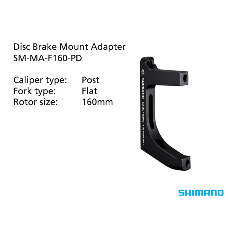 Shimano SM-MA-F160-PD Adapter 140mm Front Caliper, Rotor 160mm