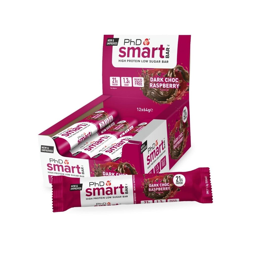 PHD PHD Smart Protein Bar Dark Choc Raspberry 64g (Each)