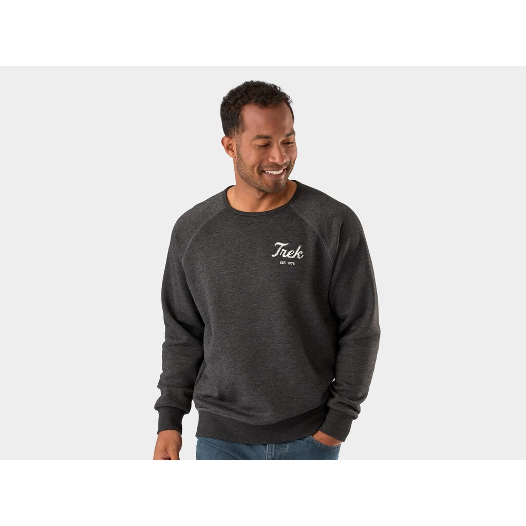 Trek Trek Script Crewneck Sweatshirt - Charcoal M