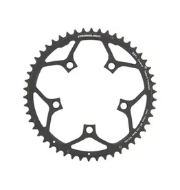 Chainring - Road "Stronglight", 50T, 7075 CNC Black CT2 - 110mm BCD, 5 Hole for 10/11 Spd