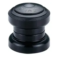 Head Set,  threadless 1 1/8, cartridge bearings, w/top cap, 28.6 x 34 x 30mm - Black