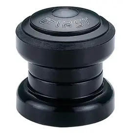 Head Set,  threadless 1 1/8, cartridge bearings, w/top cap, 28.6 x 34 x 30mm - Black