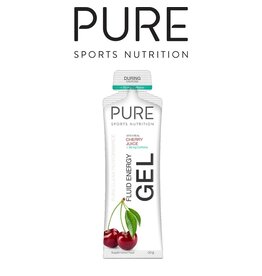 PURE Pure Fluid Energy Gel - Cherry with 30mg Caffeine 50g (Each)