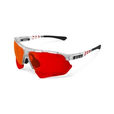 SCICON SCICON Aerocomfort XL Performance Eyewear - White Red Fender/Photochromic Red