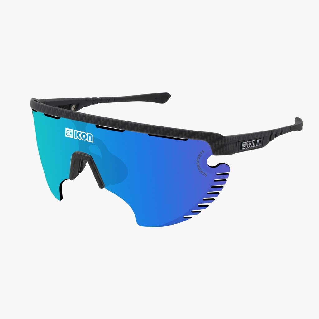 SCICON SCICON Aerowing Lamon Performance Eyewear - Carbon Matt/Multimirror Blue+Rain Clear