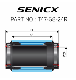 Senicx T47-68 Bottom Bracket ∅24