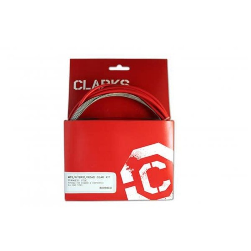 Clarks Clarks Cable Kit Gear F&R Uni Stainless Red