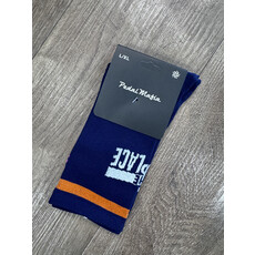 TBP Blue Orange Stripe Socks Pedal Mafia