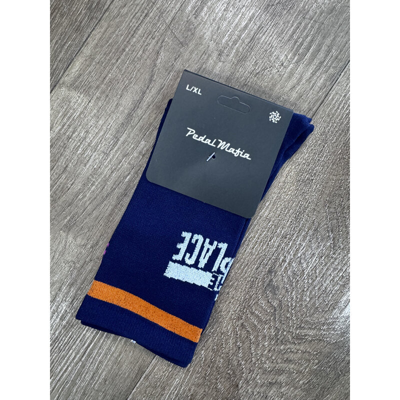 TBP Blue Orange Stripe Socks Pedal Mafia