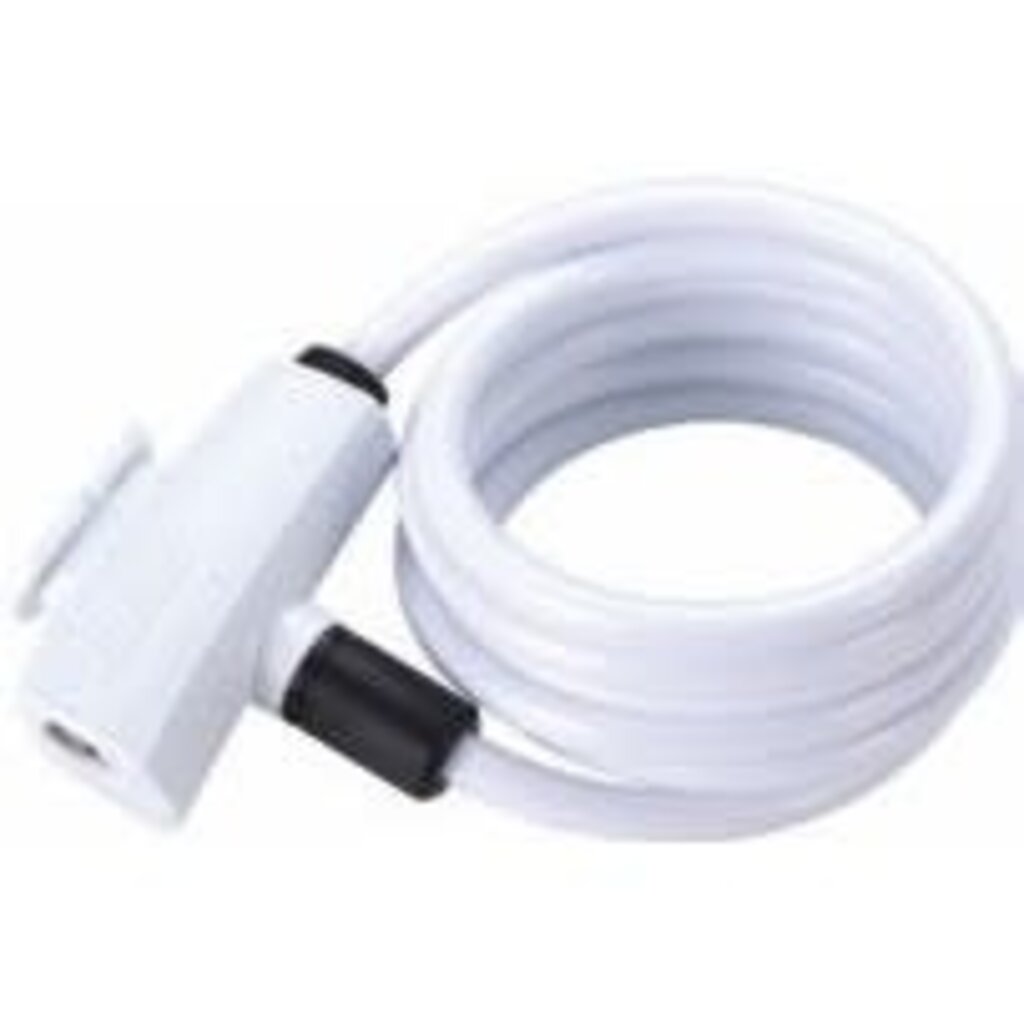 BBB BBB Quicksafe Coil Cable Bicycle Key Lock - White