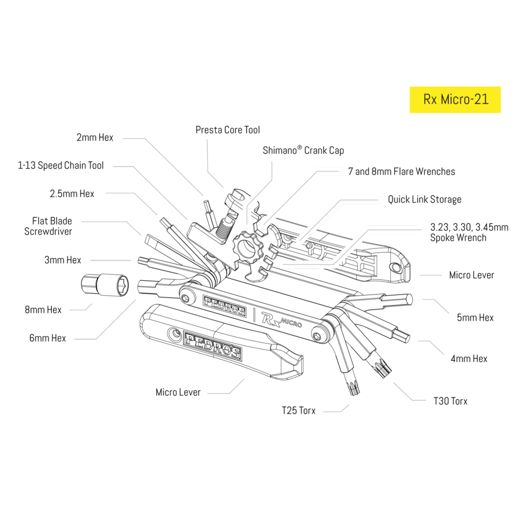 Pedro's Pedro's RX Micro 21 Multitool