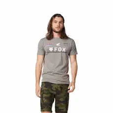 FOX Fox X Honda Premium SS Tee Heather Graphite XL