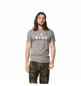FOX Fox X Honda Premium SS Tee Heather Graphite XL