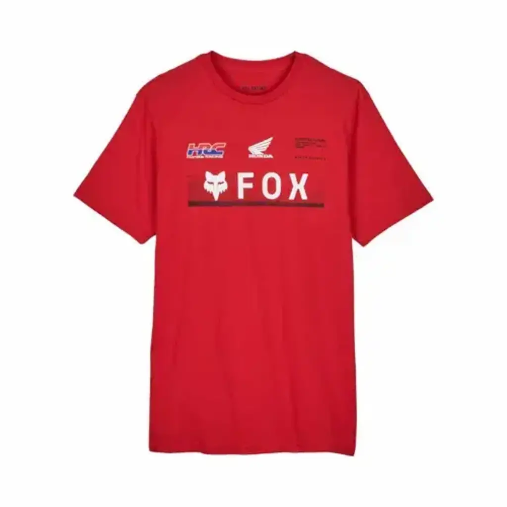 FOX Fox X Honda Premium SS Tee Flaming Red