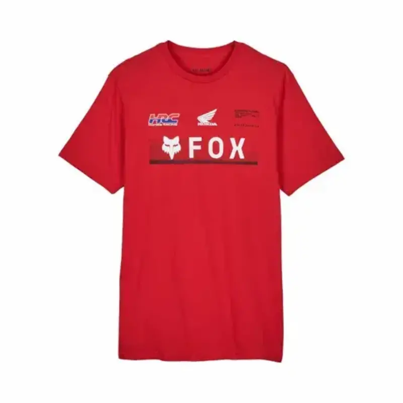 FOX Fox X Honda Premium SS Tee Flaming Red