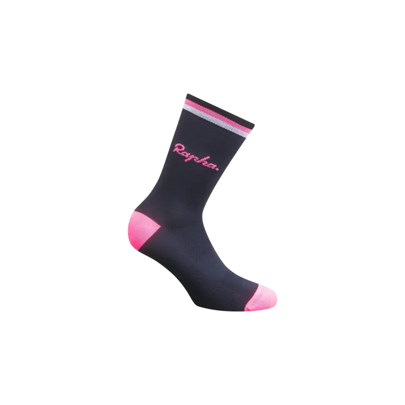 Rapha Rapha Logo Cycling Socks Navy/Pink