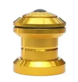Ahead set, alloy, 1-1/8, threadless, sealed bearing, alloy top cap - Gold