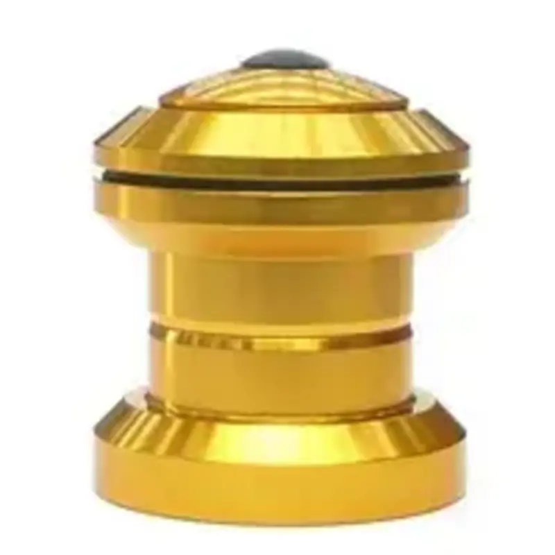 Ahead set, alloy, 1-1/8, threadless, sealed bearing, alloy top cap - Gold
