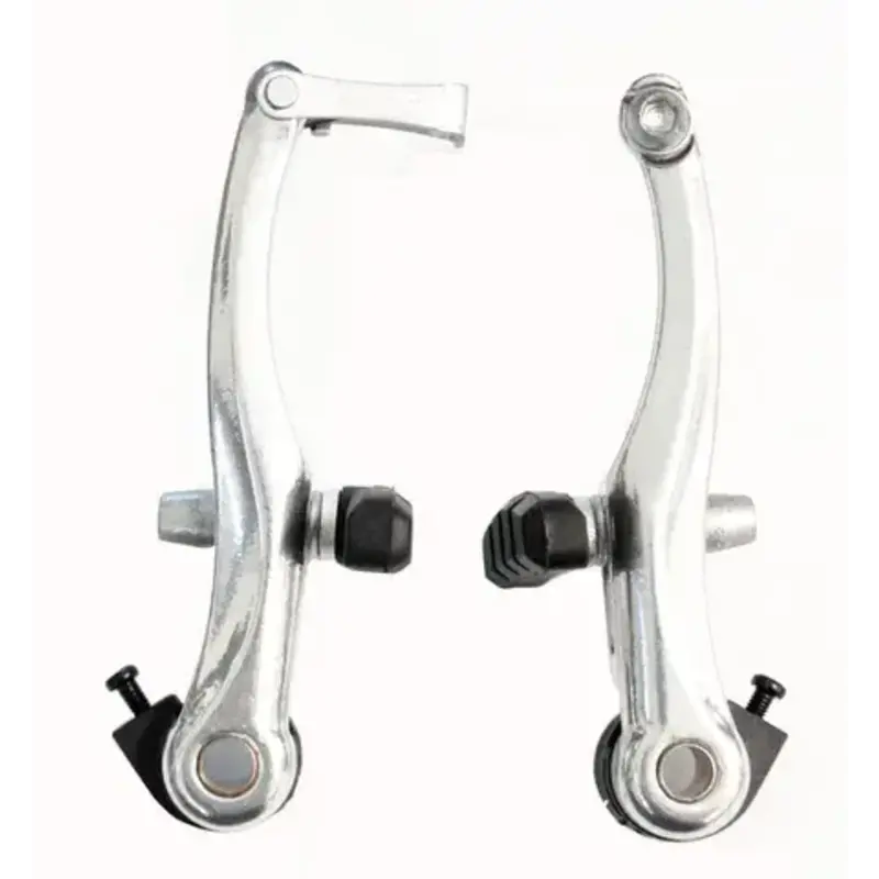 V Brake Set, 110mm Arms, Alloy, Dual Spring Tension (Front & Rear) - Silver