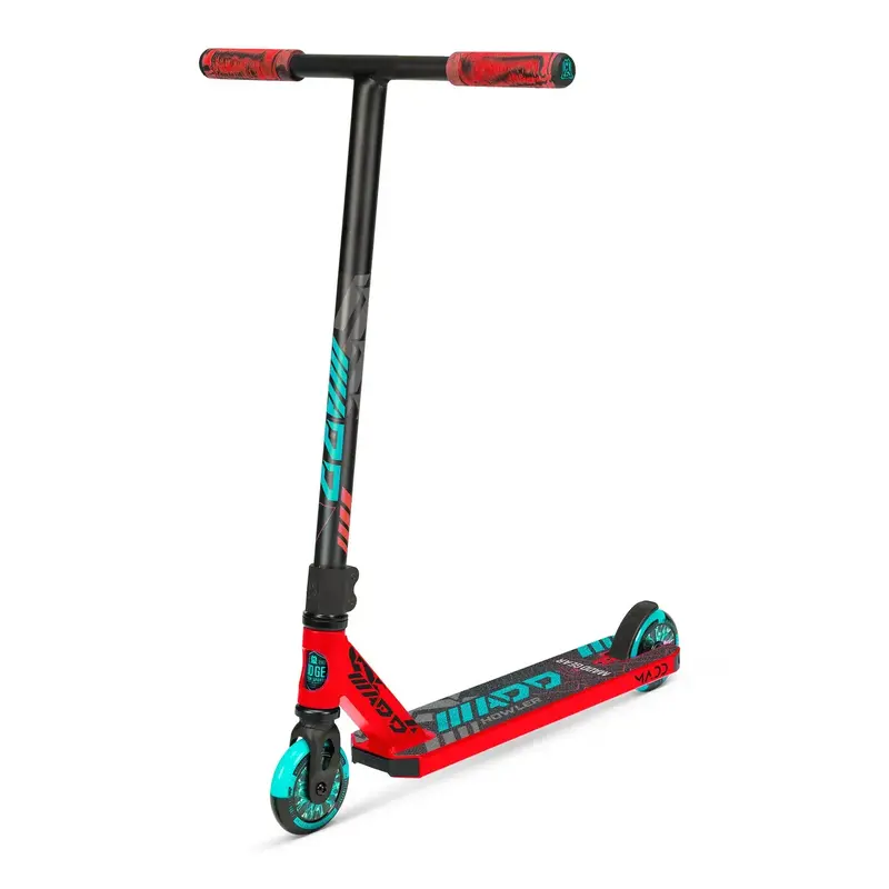 MADD GEAR Kick Howler 22 Kids Stunt Scooter - Red/Teal