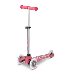 Micro Mini Micro Deluxe Glitter LED 3 Wheel Scooter - Pink