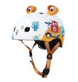 Micro Micro Kids Scooter Bike Helmet 3D with LED Light - Monster