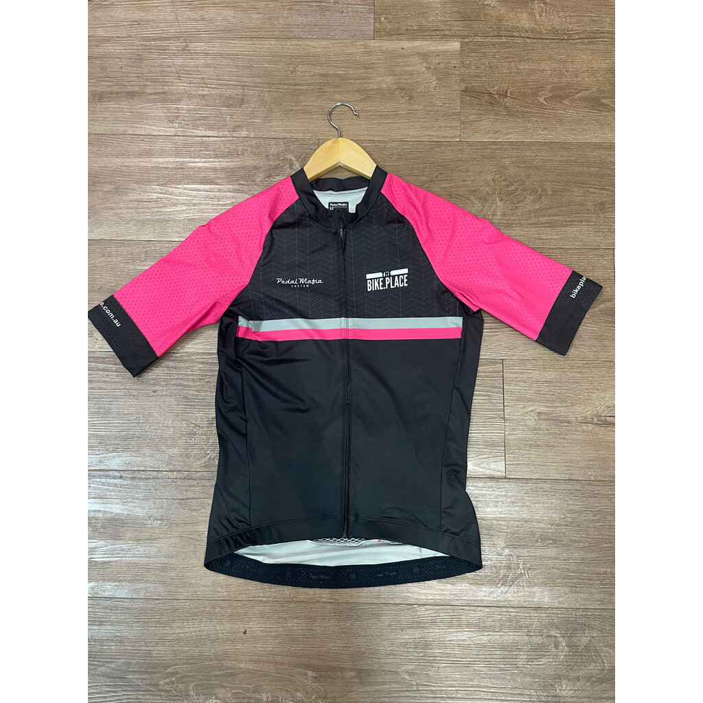 PEDAL MAFIA Pedal Mafia Pro Jersey - Men's Custom 'The Bike Place' Retro Collab