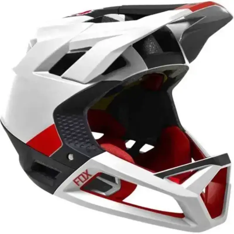 FOX Fox Proframe Helmet Blocked, AS Black/White/Red L