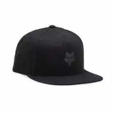 FOX Fox Head Snapback Hat Black Charcoal OS