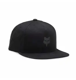 FOX Fox Head Snapback Hat Black Charcoal OS