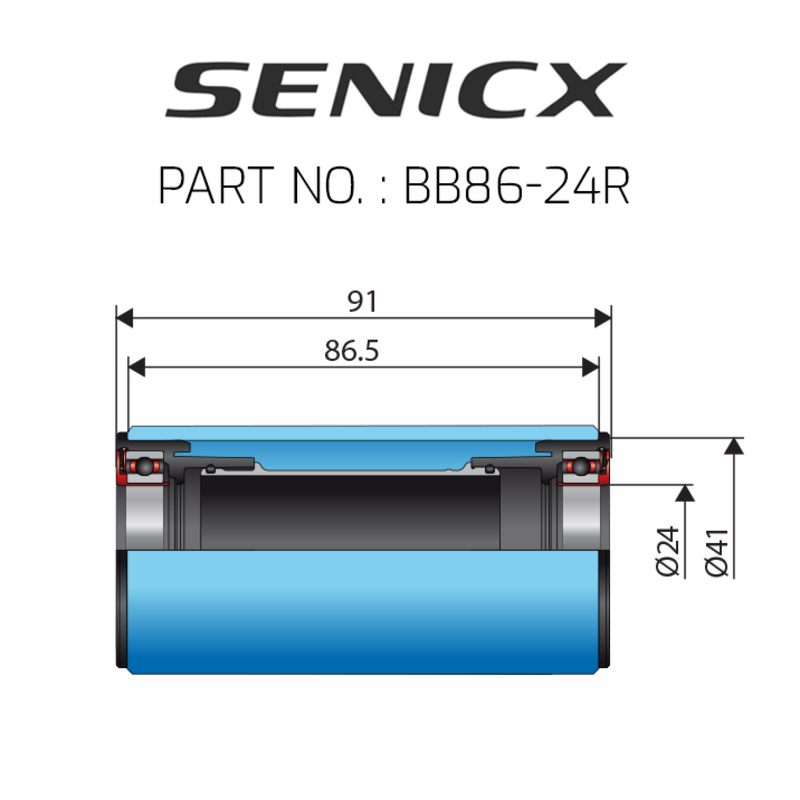 Senicx Senicx BB86 Bottom Bracket ∅24 PF