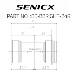 Senicx Senicx BBRight Bottom Bracket ∅24