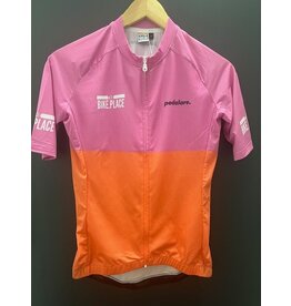 Pedalare Pedalare X TBP Orange/Pink Block Custom Jersey Men's -