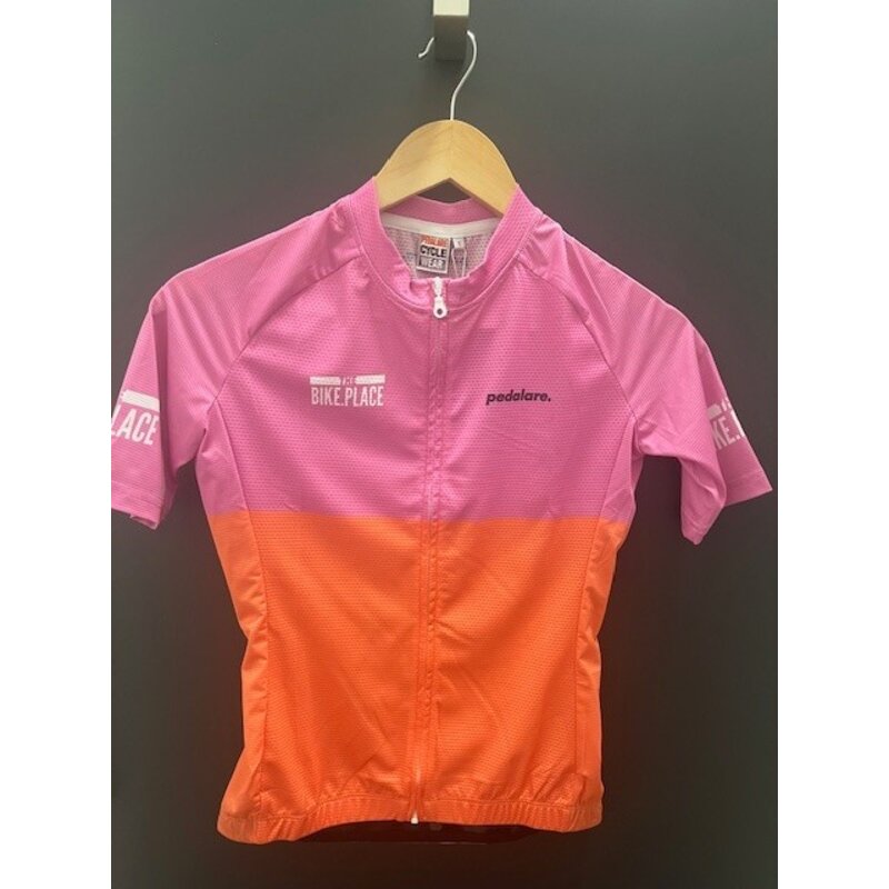 Pedalare Pedalare X TBP Orange/Pink Block Custom Jersey Women's -
