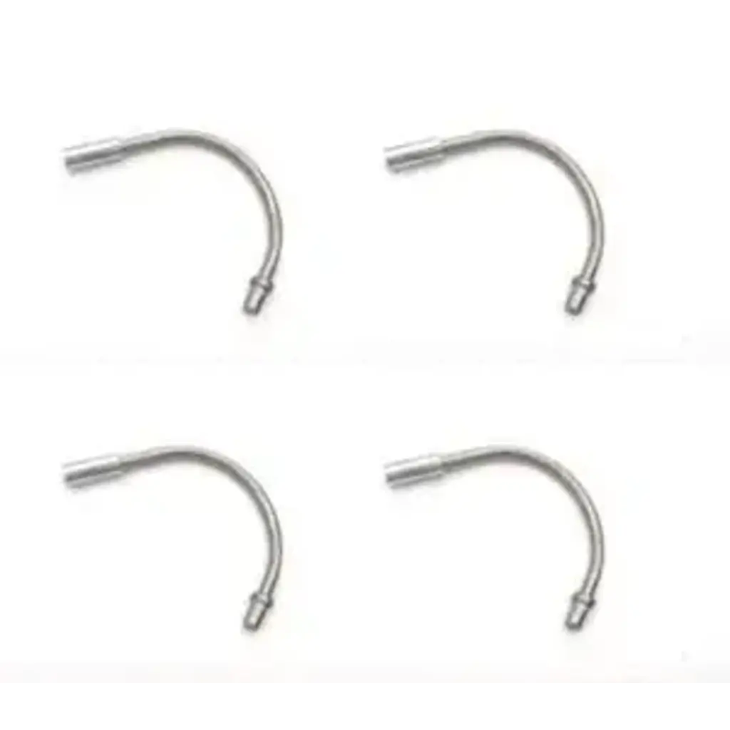 CABLE GUIDE - 135 Degree Angle Noodle, For V Brake, Stainless Steel, SILVER EACH (single)