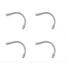 CABLE GUIDE - 135 Degree Angle Noodle, For V Brake, Stainless Steel, SILVER EACH (single)