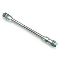AXLE - Rear, 3/8" x 26T x 185mm, with Cone & Nut