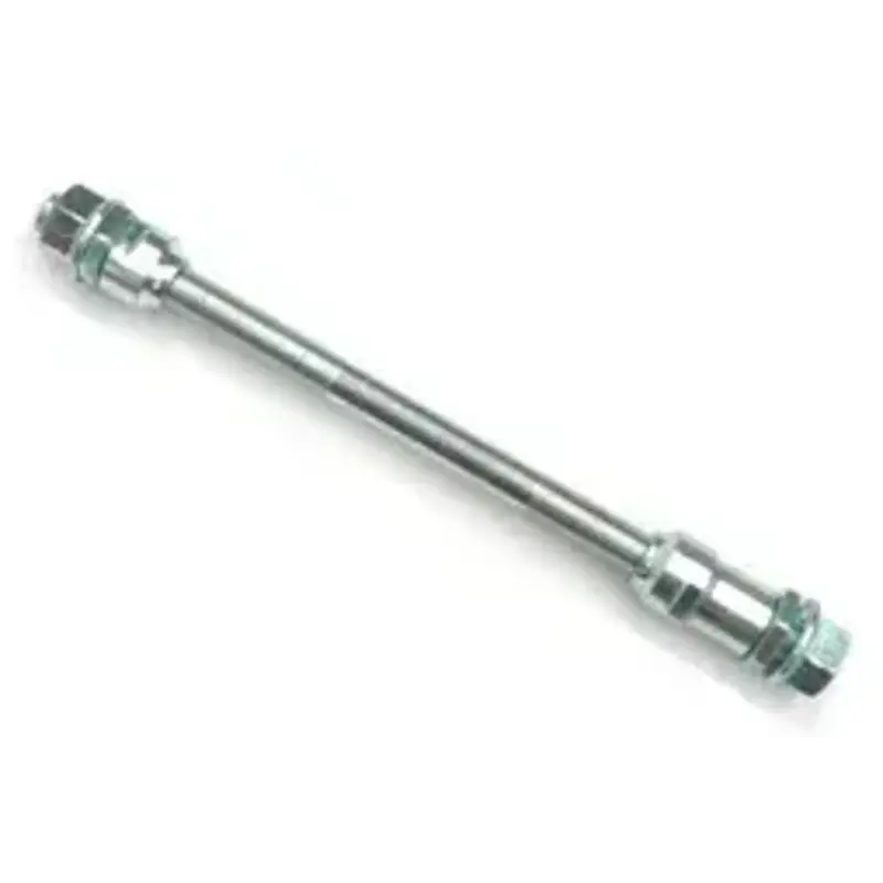 AXLE - Rear, 3/8" x 26T x 185mm, with Cone & Nut