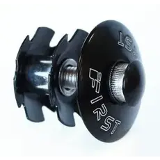 STAR NUT TYPE Ahead adjuster set, 1", alloy BLACKr top cap