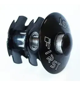 STAR NUT TYPE Ahead adjuster set, 1", alloy BLACKr top cap