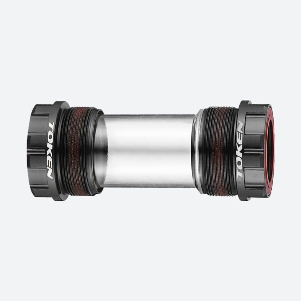 Token Token BSA External Threaded Bottom Bracket, 68mm, Shimano/GXP 24mm, Premium Bearings, Black