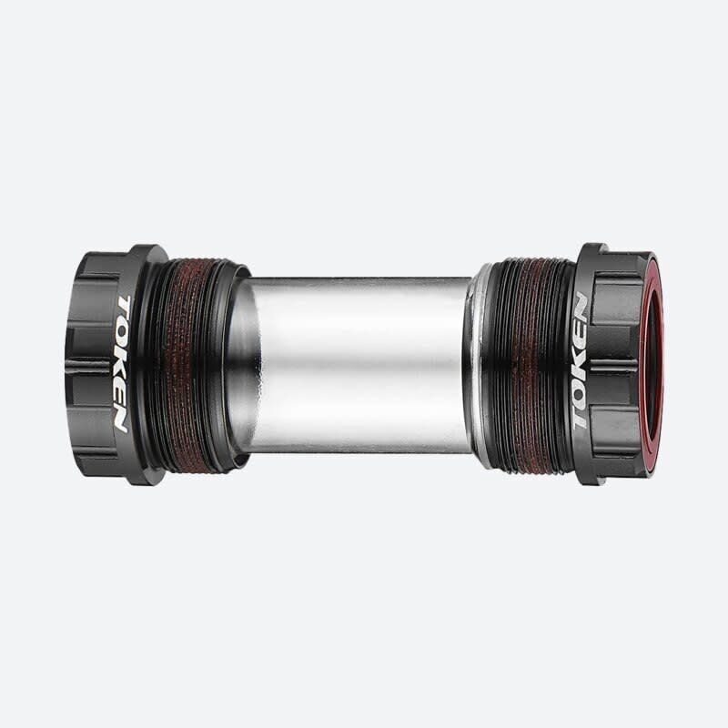 Token Token BSA External Threaded Bottom Bracket, 68mm, Shimano/GXP 24mm, Premium Bearings, Black