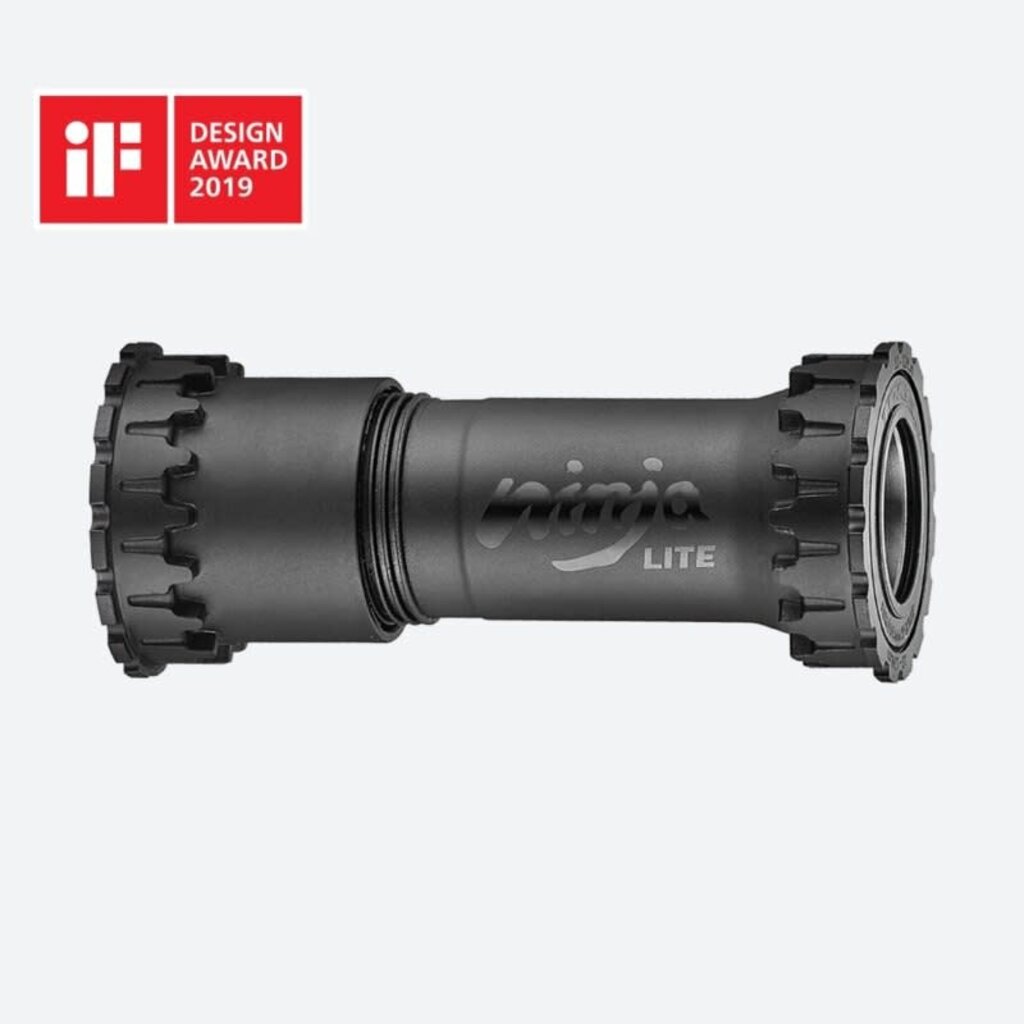 Token Token Ninja Lite Bottom Bracket, BB86/BB89.5/BB92, Shimano 24mm, Premium Bearings, Black