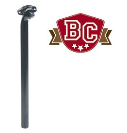 Bikecorp Alloy Seat Pillar - 27.2x400mm Micro-Adjust - Black