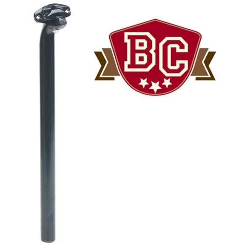 Bikecorp Alloy Seat Pillar - 27.2x400mm Micro-Adjust - Black